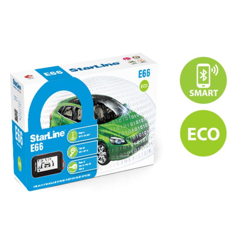 Автосигнализация StarLine E66 BT ECO| net-ugona.com.ua