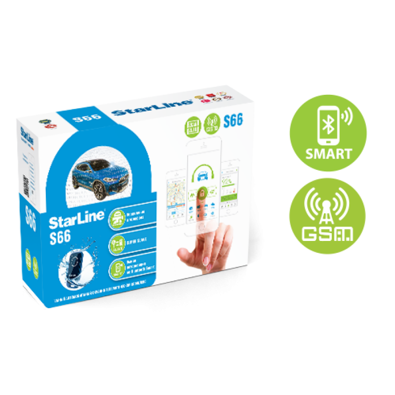 Купить StarLine S66 BT 2CAN+2LIN GSM MINI автомобильная сигнализация