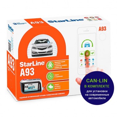 Автосигнализация StarLine Е93 2can+lin у официального дилера net-ugona.com.ua